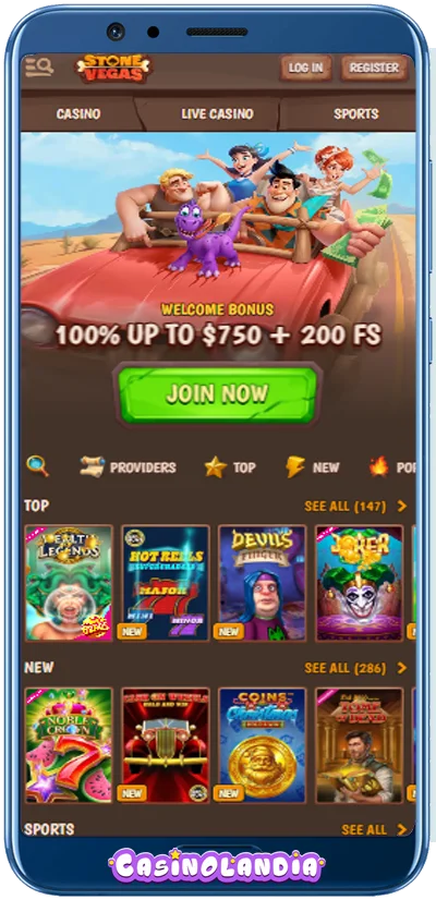 StoneVegas Casino Mobile App