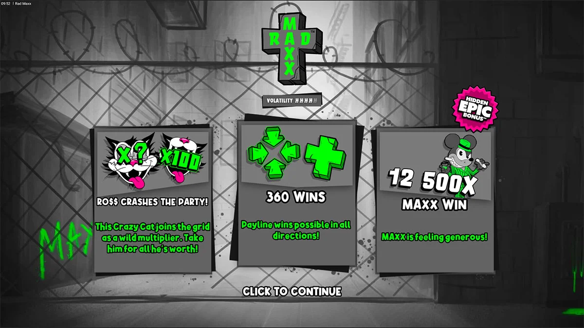 Rad Maxx Homescreen