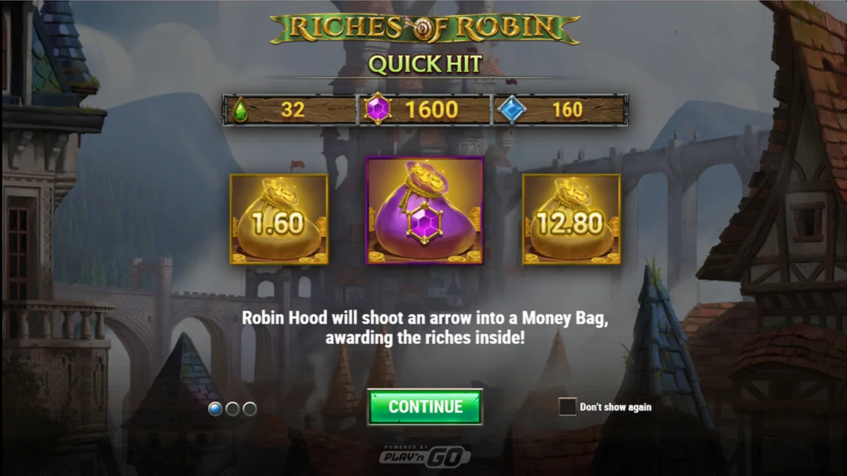 Riches of Robin Slot Home Screen