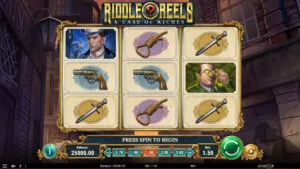 Riddle Reels Slot Base Gameplay