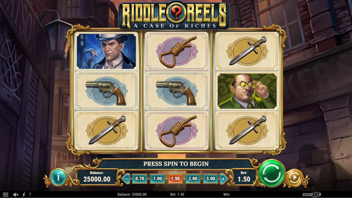 Riddle Reels Slot Base Gameplay