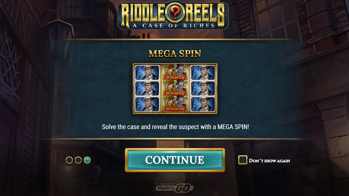 Riddle Reels Slot Home Screen