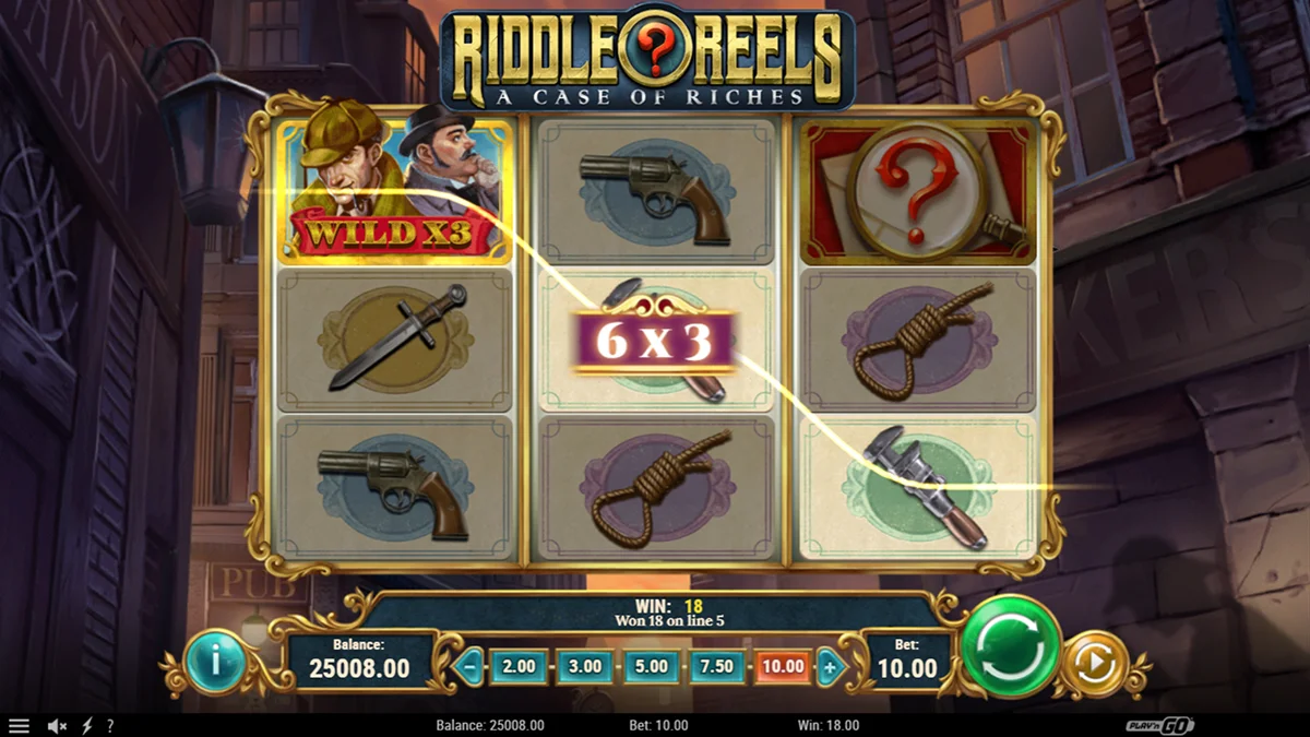 Riddle Reels Slot Winning Combination