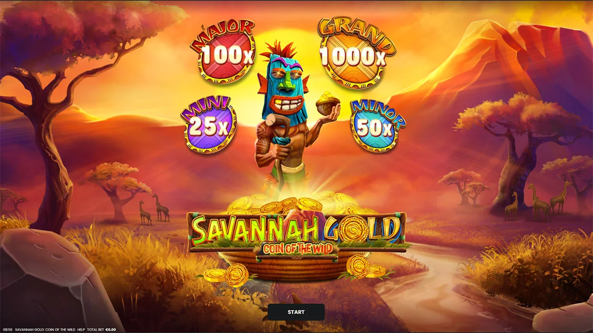 Savannah Gold Coin of the Wild Homescreen