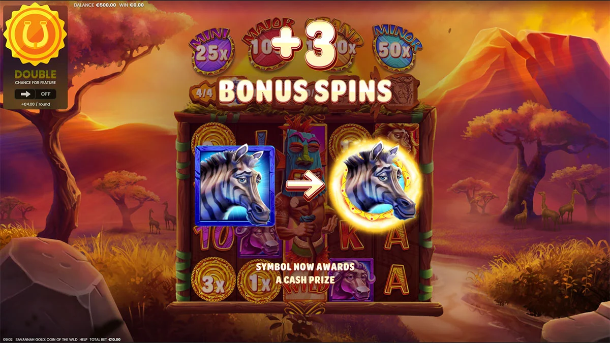 Savannah Gold Coin of the Wild Upgrade