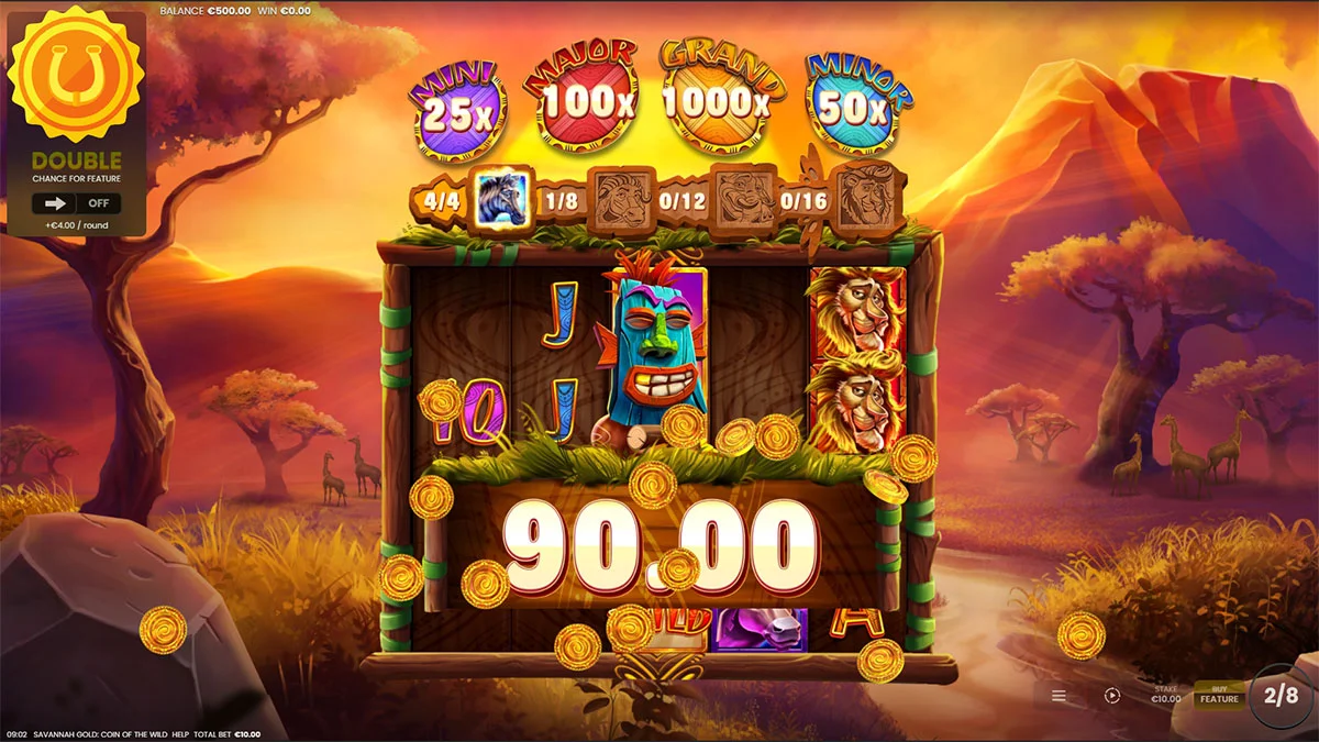 Savannah Gold Coin of the Wild Win