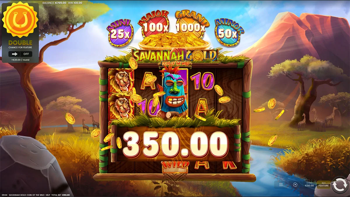 Savannah Gold Coin of the Wild Win2