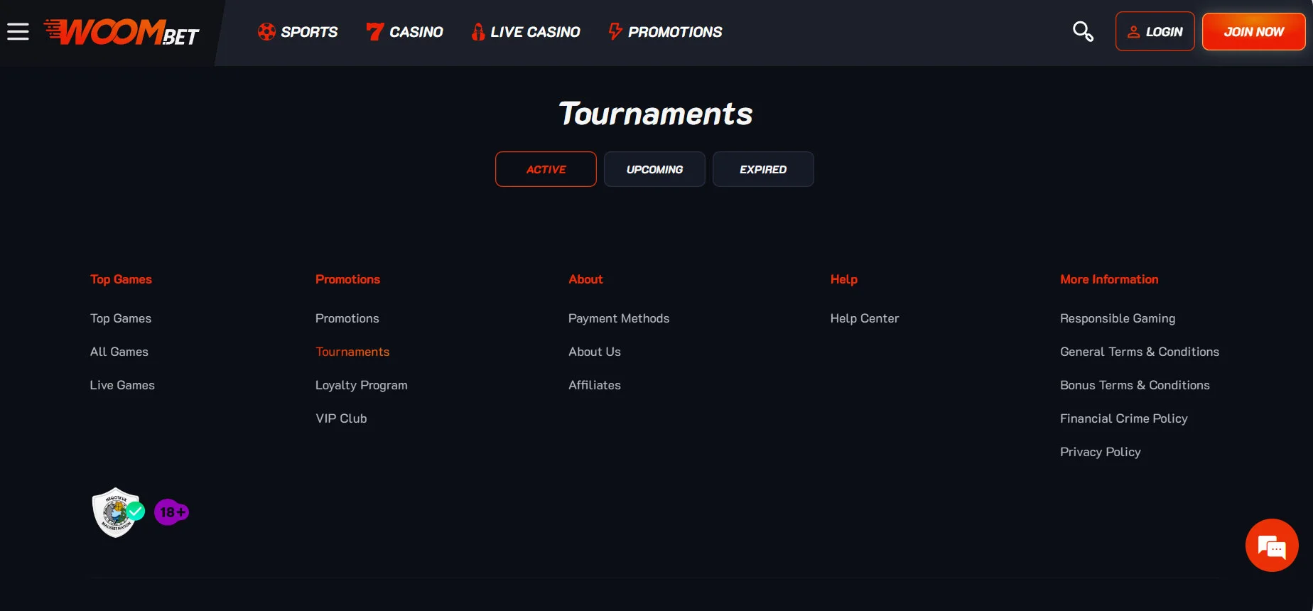Woom Bet Casino Tournaments