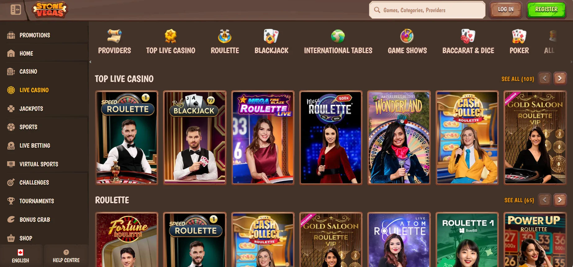 Stonevegas Casino Live Casino