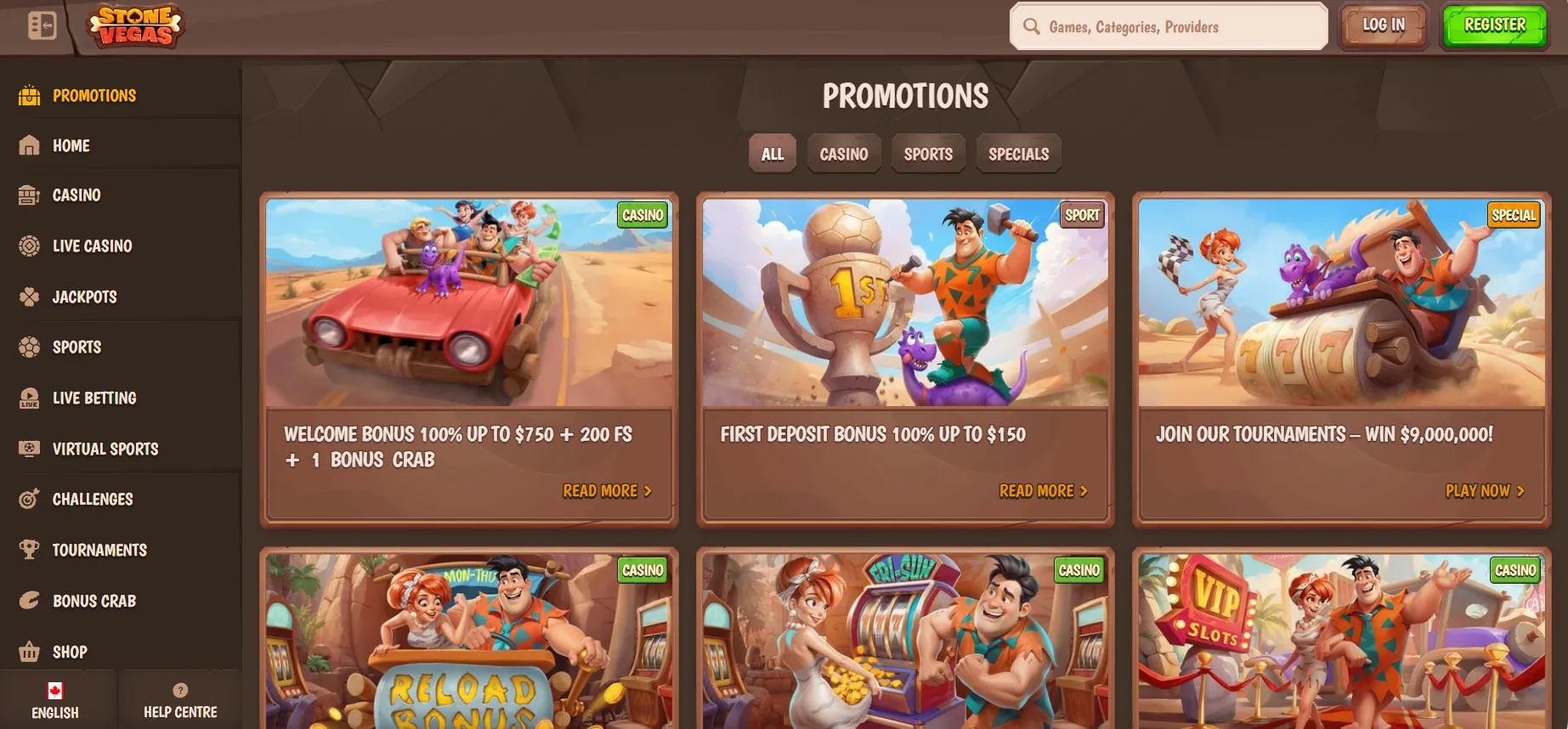 Stonevegas Casino Promotions