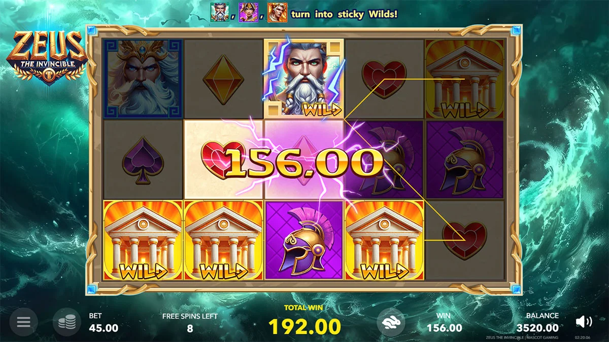 Zeus the Invincible Win