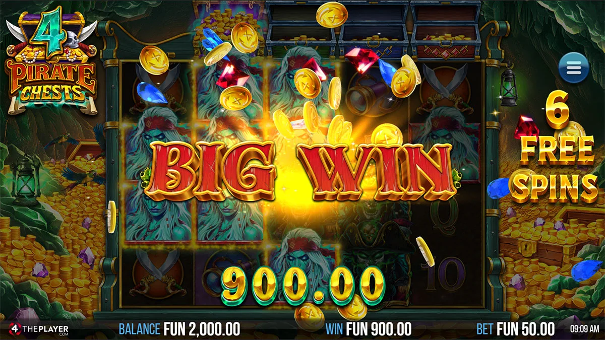 4 Pirate Chests BigWin