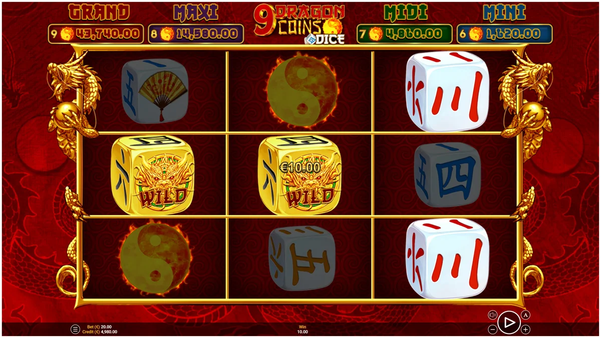 9 Dragon Coins Dice Win