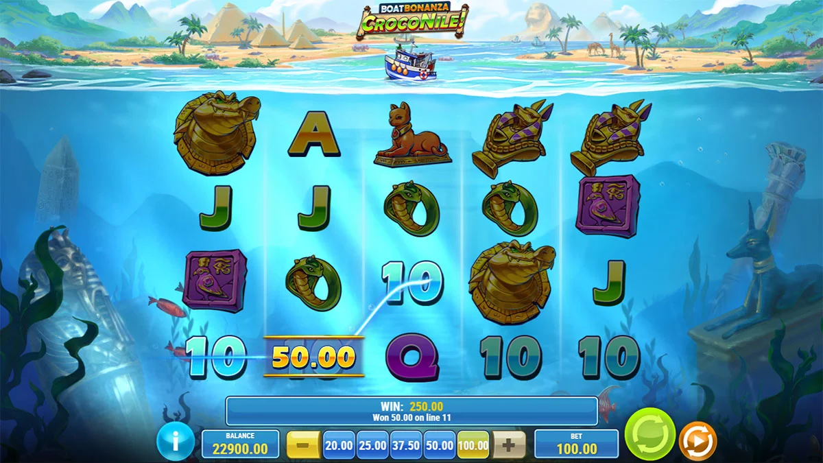 Boat Bonanza CrocoNile! Win3