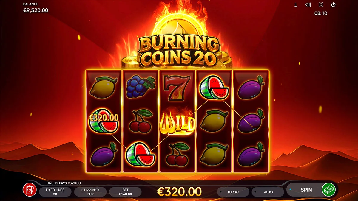 Burning Coins 20 Win