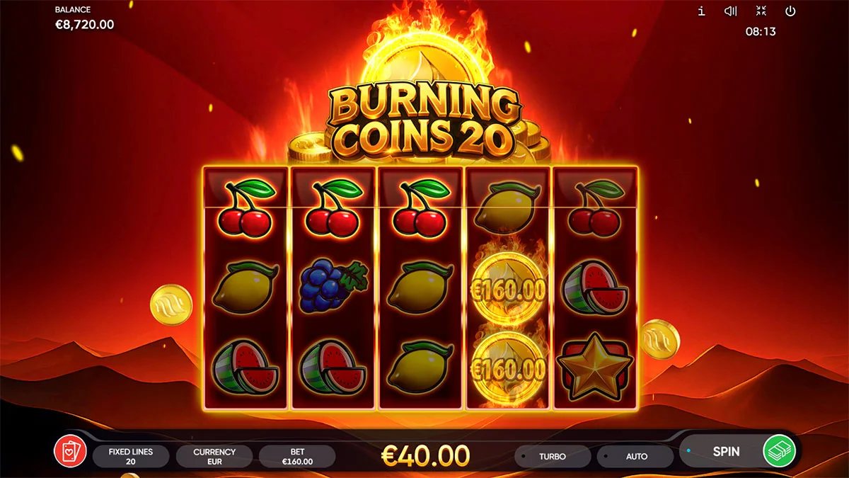 Burning Coins 20 Win2