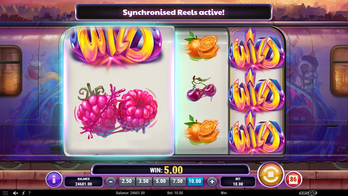 Cash Vandal Slot Bonus Feature - Synchronized Reels