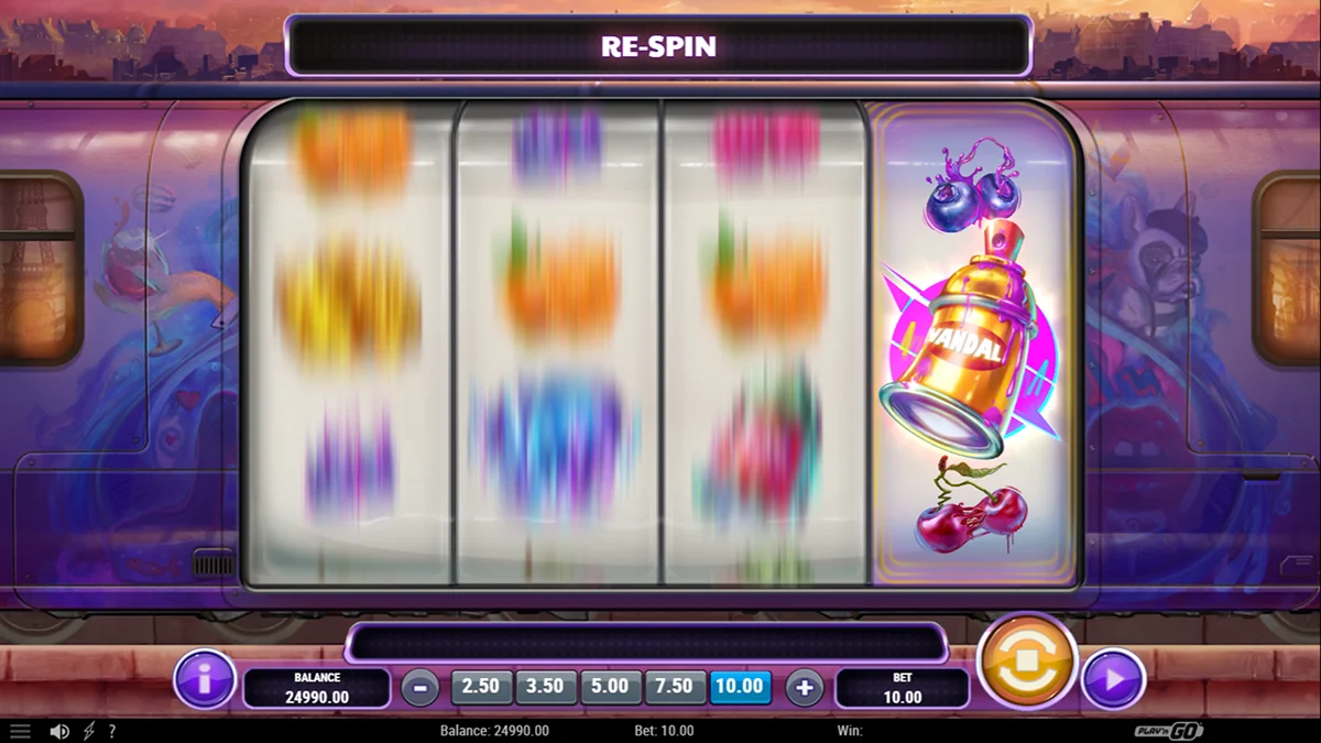Cash Vandal Slot Re-Spin Gameplay