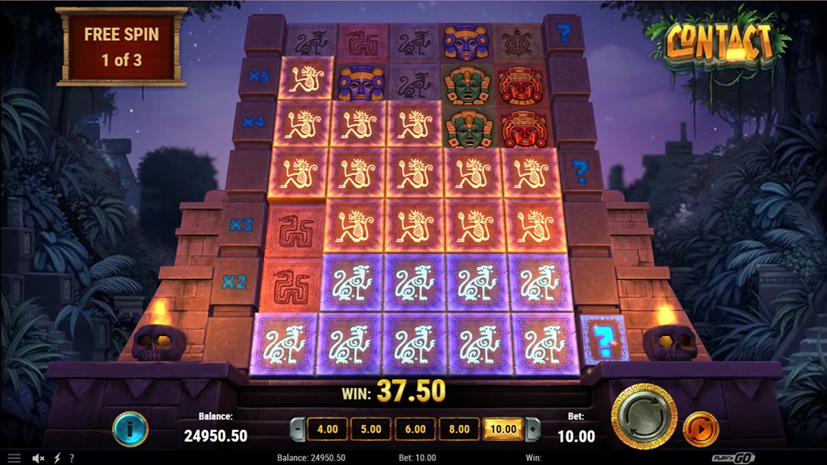 Contact Slot Free Spins Gameplay