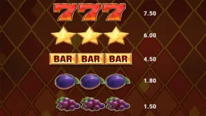 Fire Joker 100 Paytable