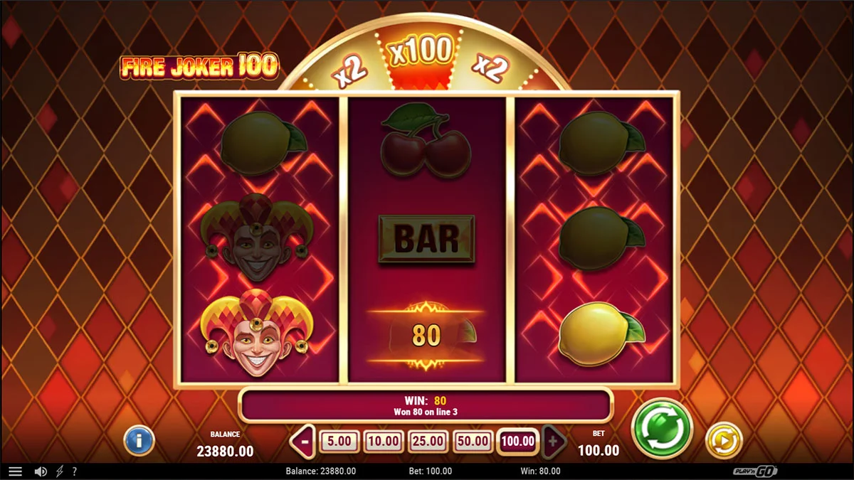 Fire Joker 100 Win2