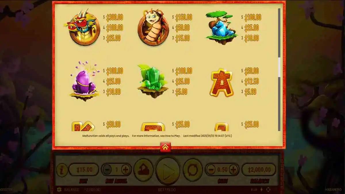 Fire Rooster Payouts 1