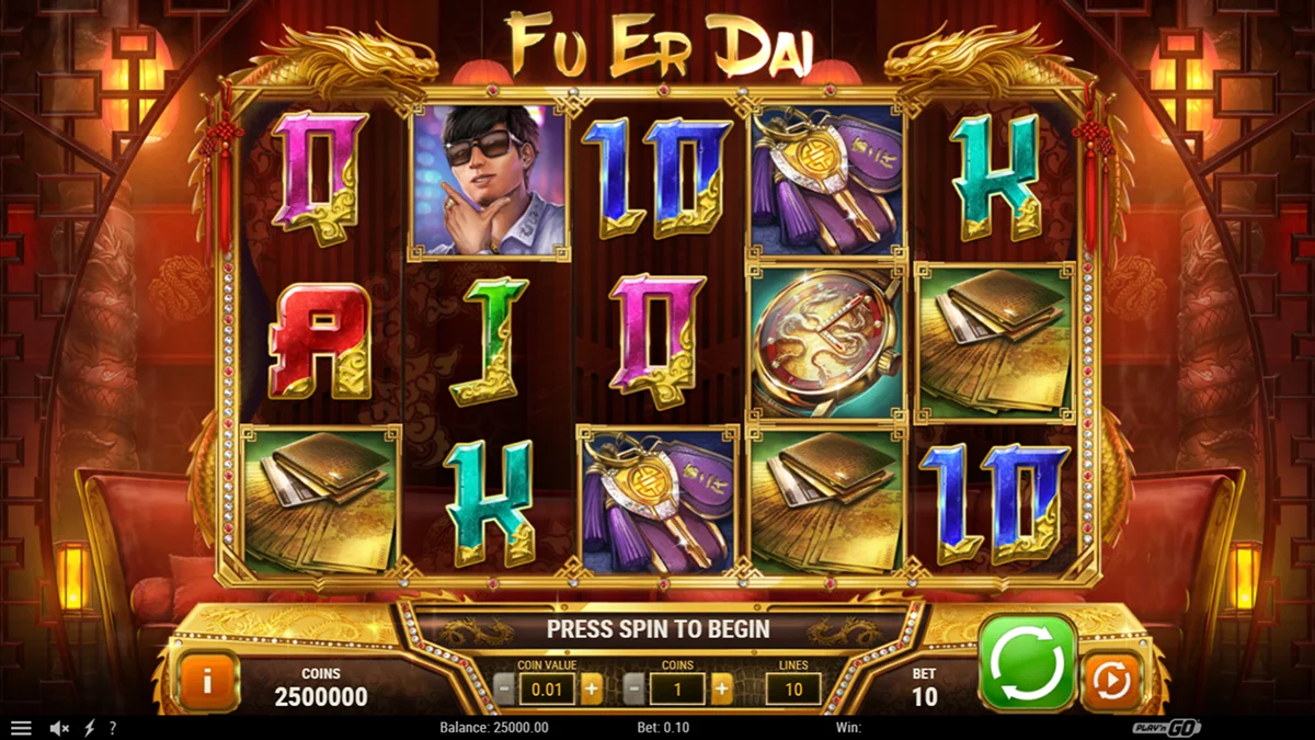 Fu Er Dai Slot Base Gameplay