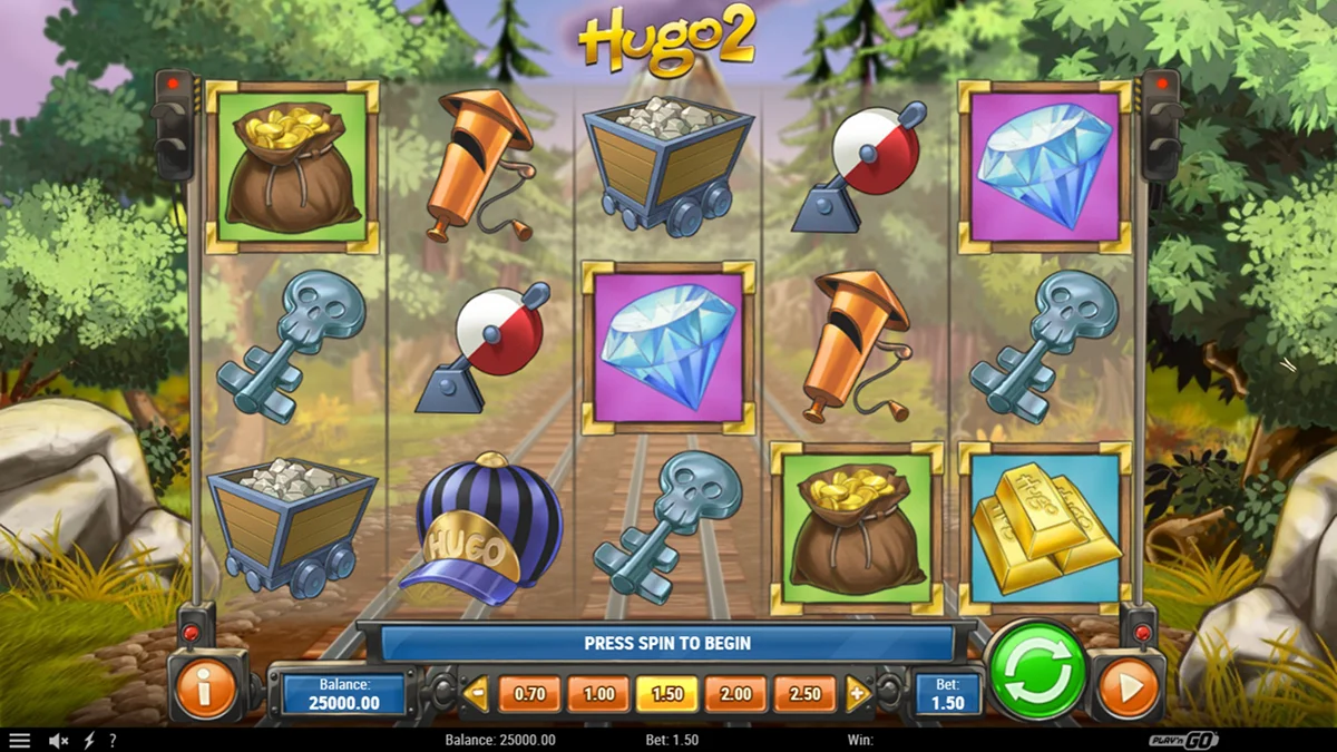 Hugo 2 Slot Base Gameplay