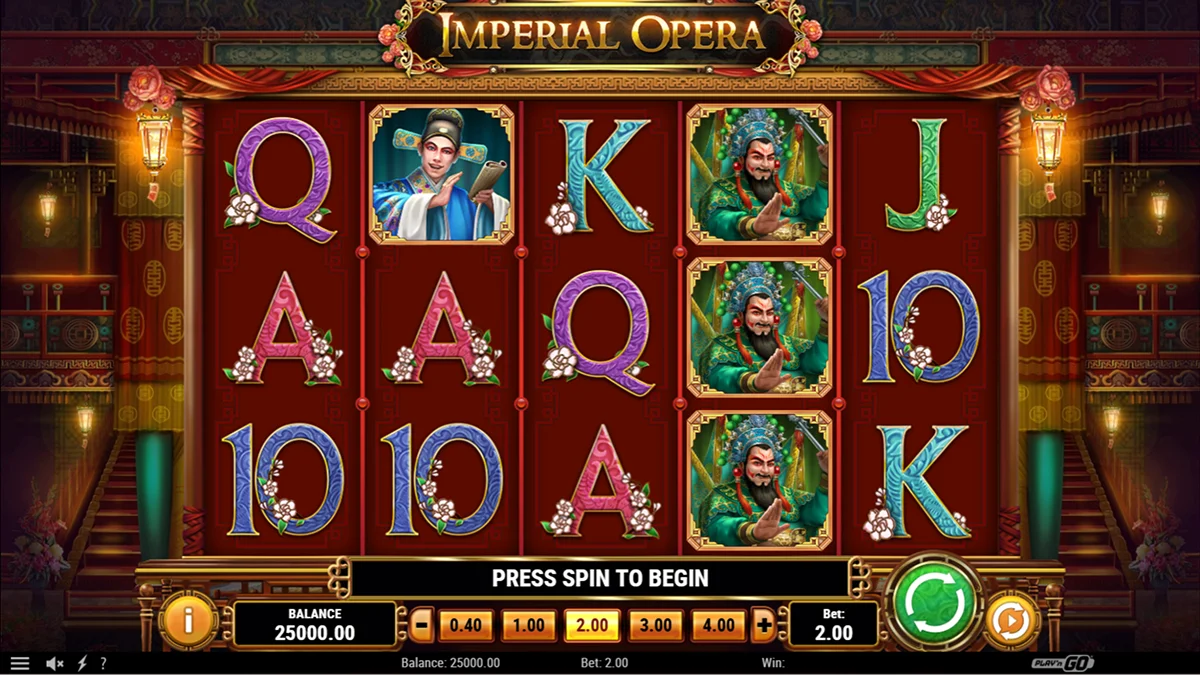 Imperial Opera Slot Base Gameplay