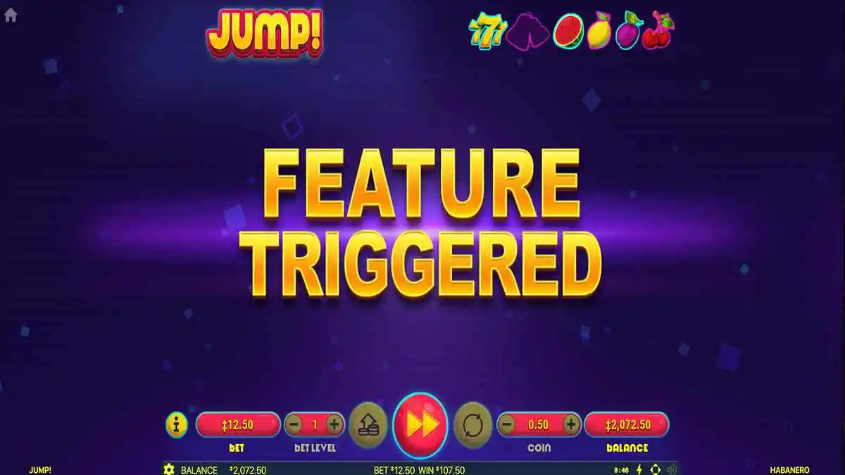 Jump! Free Spins Triggered