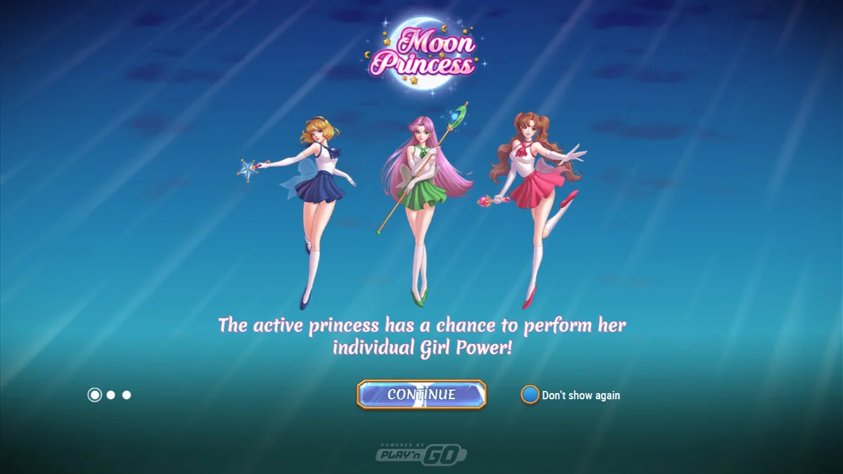 Moon Princess Slot Home Screen