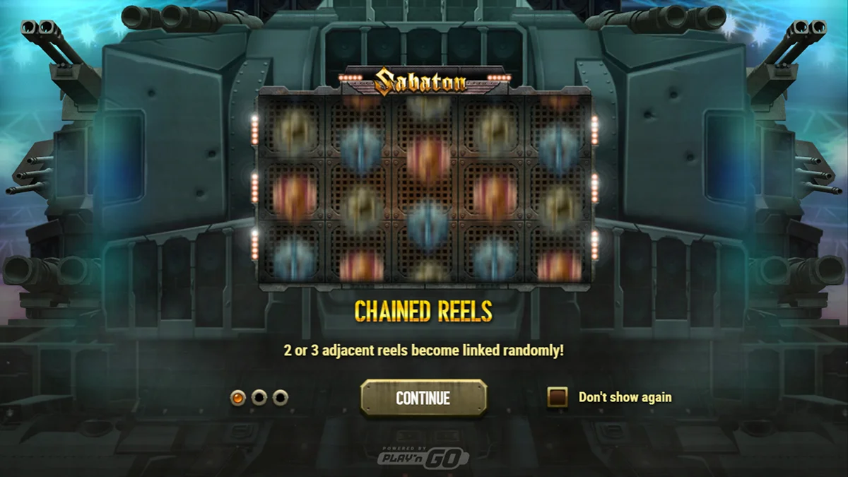 Sabaton Slot Home Screen
