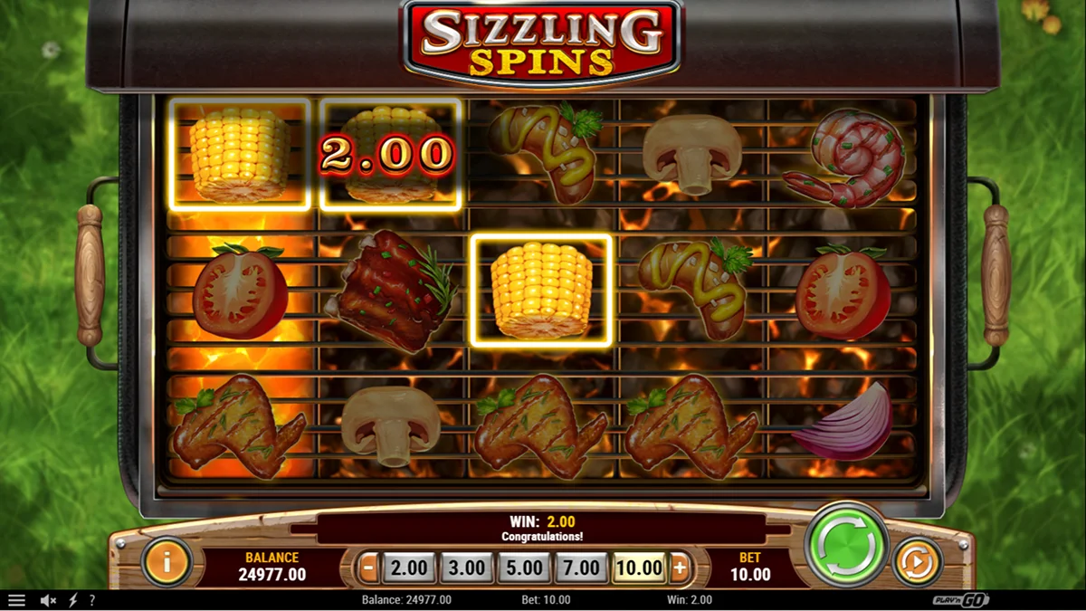 Sizzling Spins Slot Winning Combination