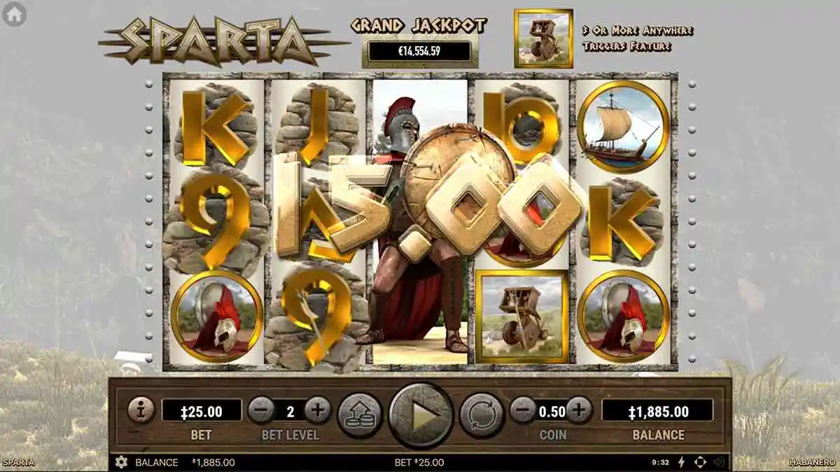 Sparta Expanding Wild Reward