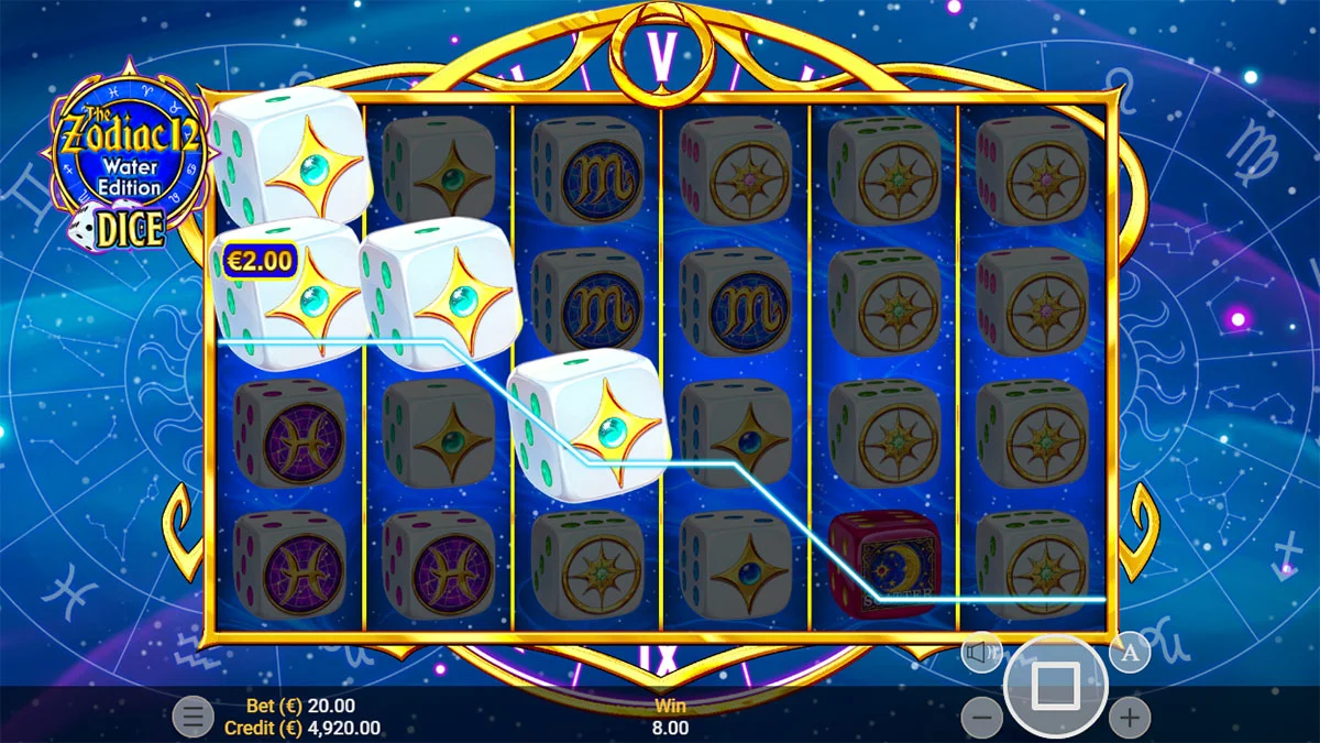 The Zodiac 12 Water Edition Dice Win