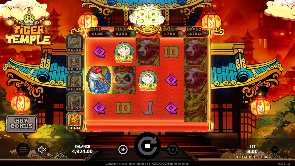 Tiger Temple 88 Win