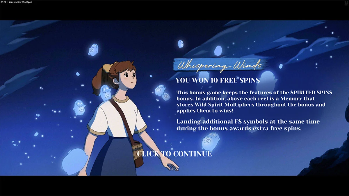 Aiko and the Wind Spirit FreeSpins