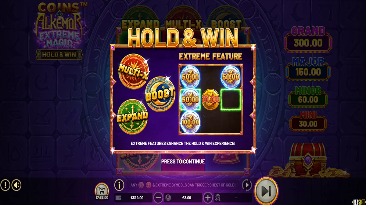 Coins of Alkemor Extreme Magic – Hold & Win HoldnWin