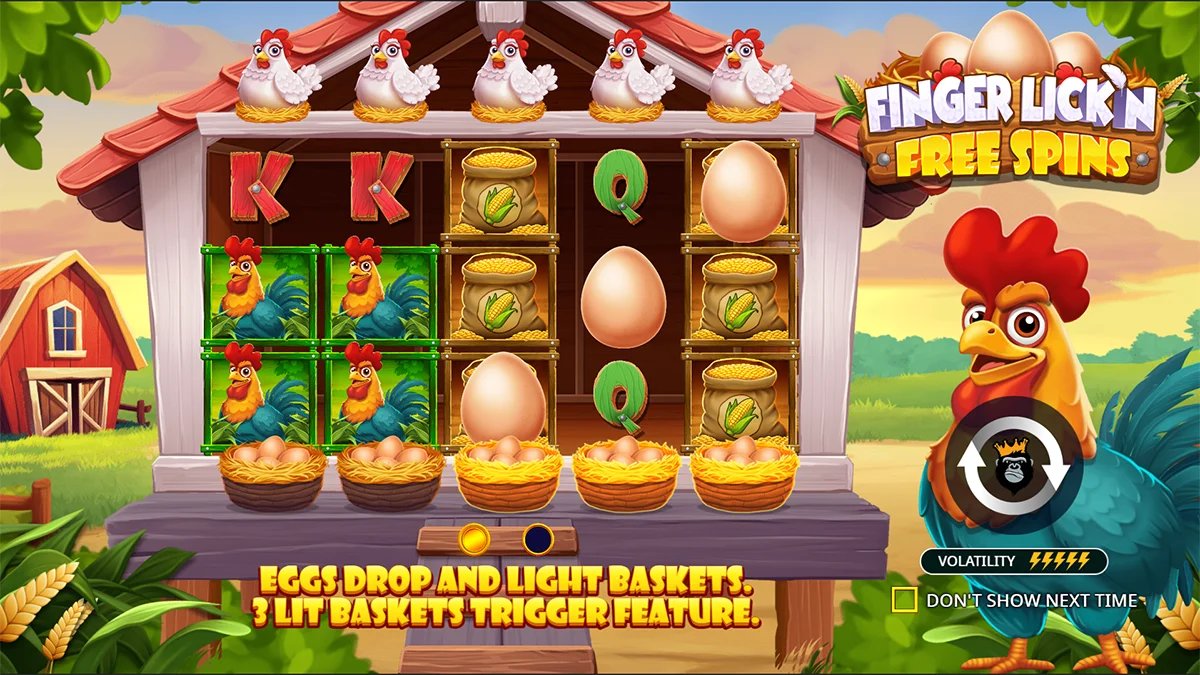 Finger Lick’n Free Spins Homescreen