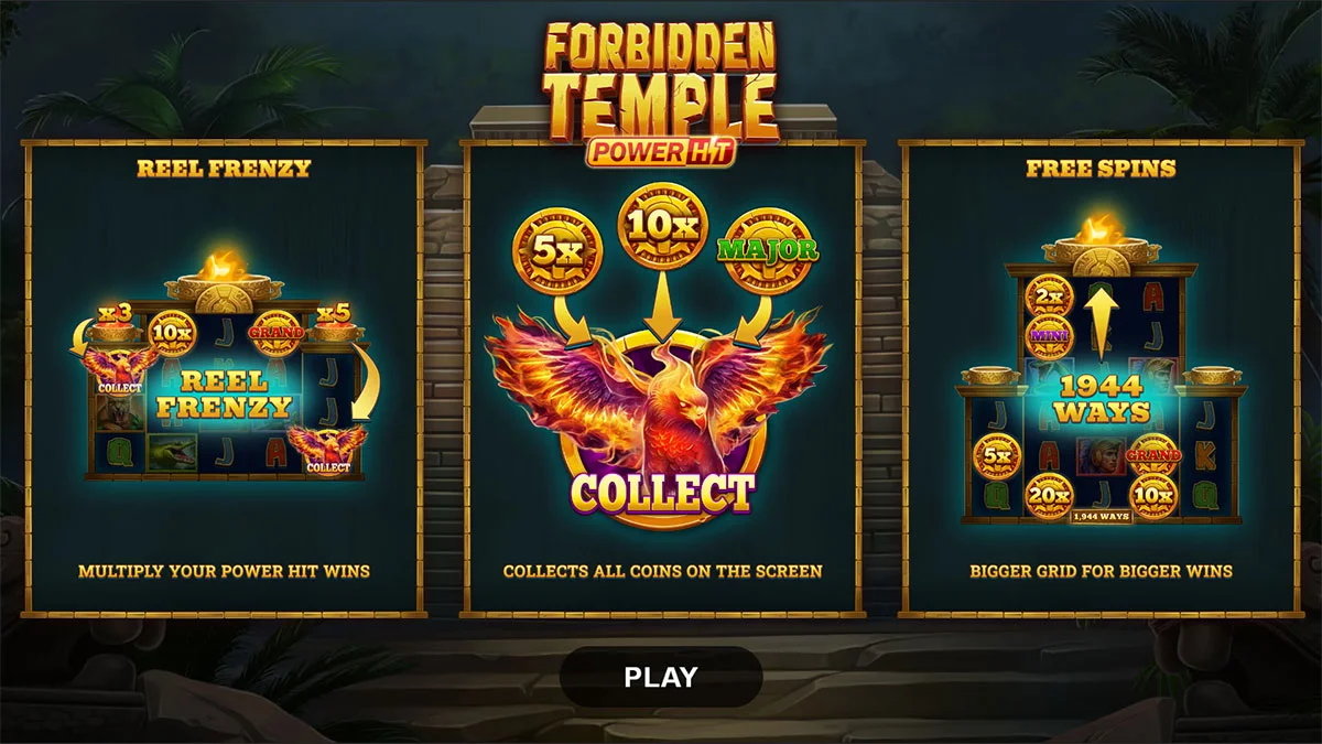 Forbidden Temple Power Hit Homescreen