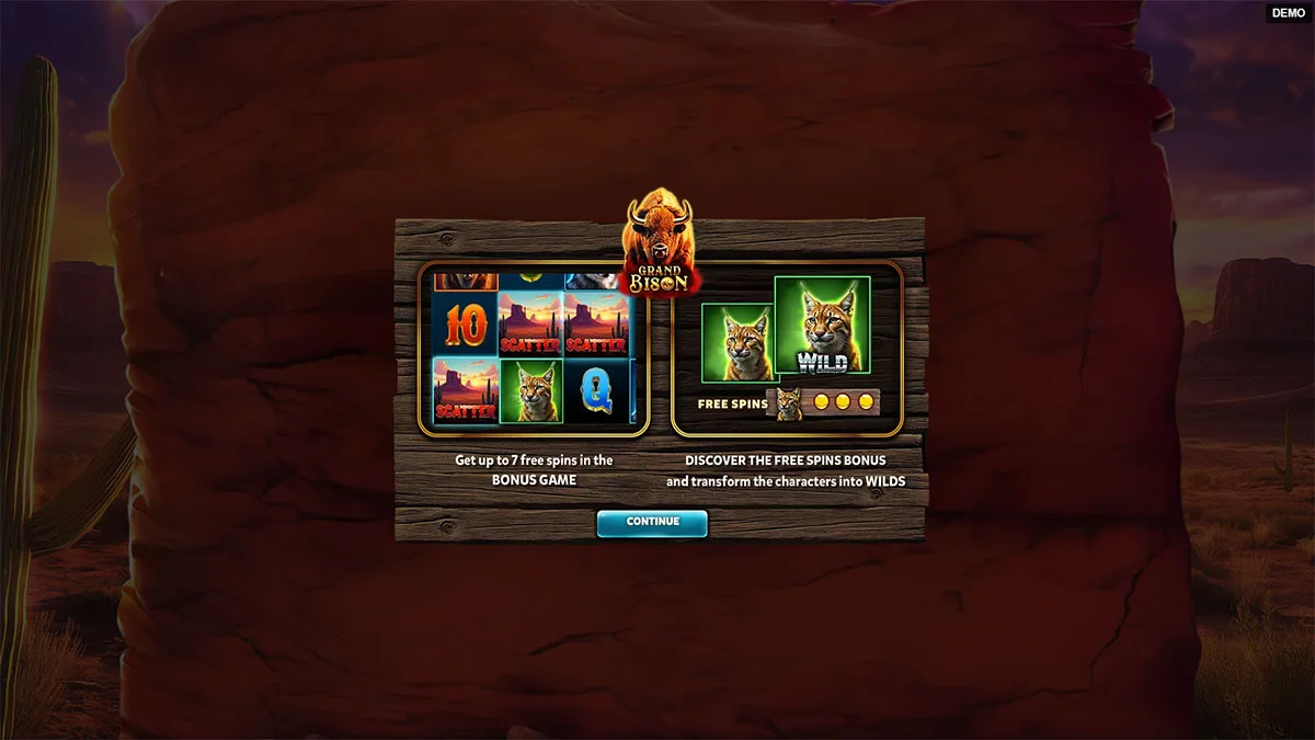 Grand Bison Homescreen