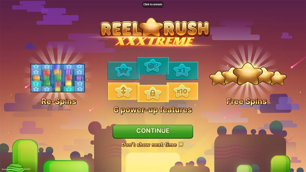 Reel Rush™ XXXtreme Homescreen