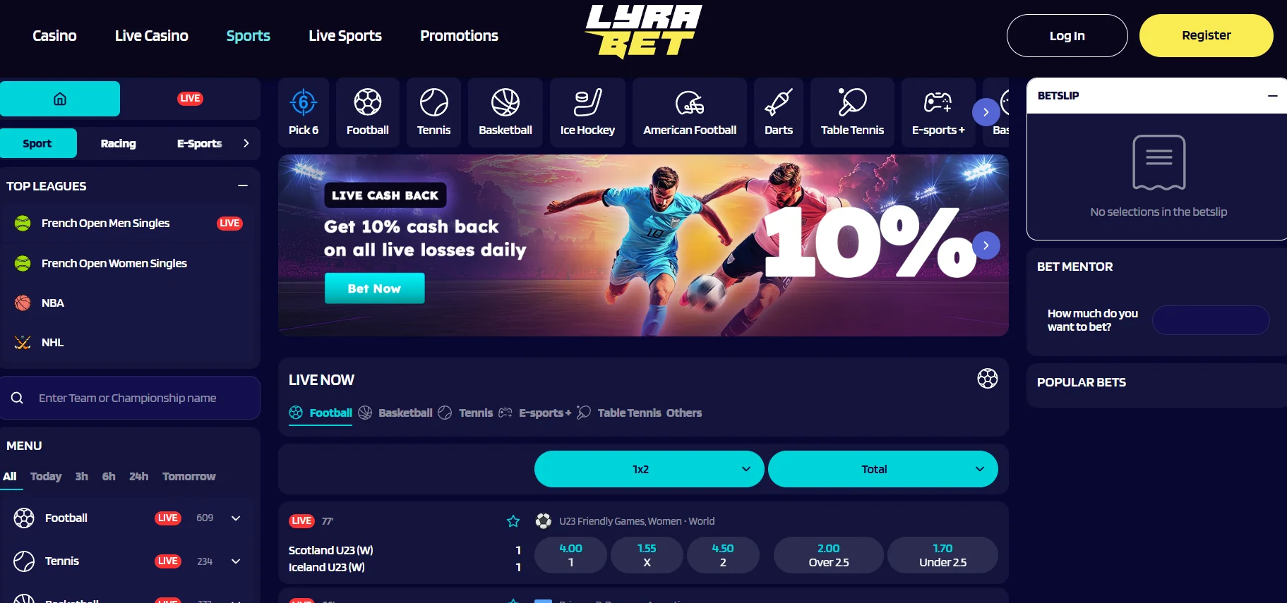 Lyrabet Casino Sportsbook