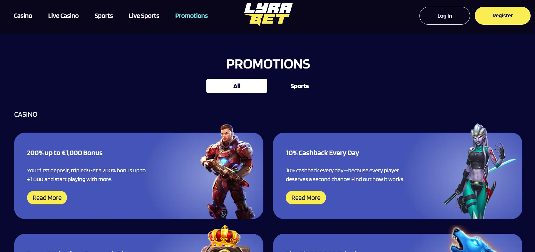 Lyrabet Casino Promotions