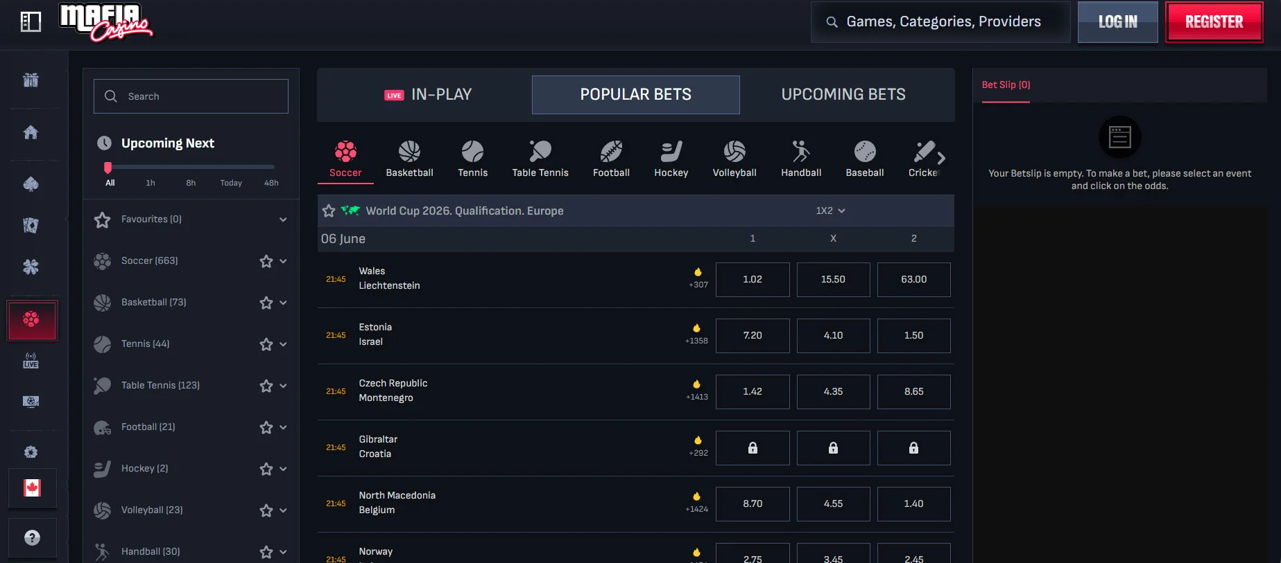 Mafia Casino Sportsbook