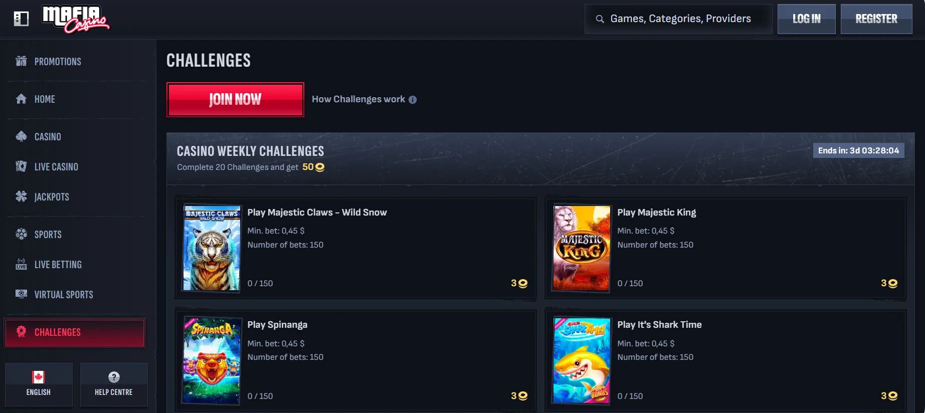 Mafia Casino Challenges