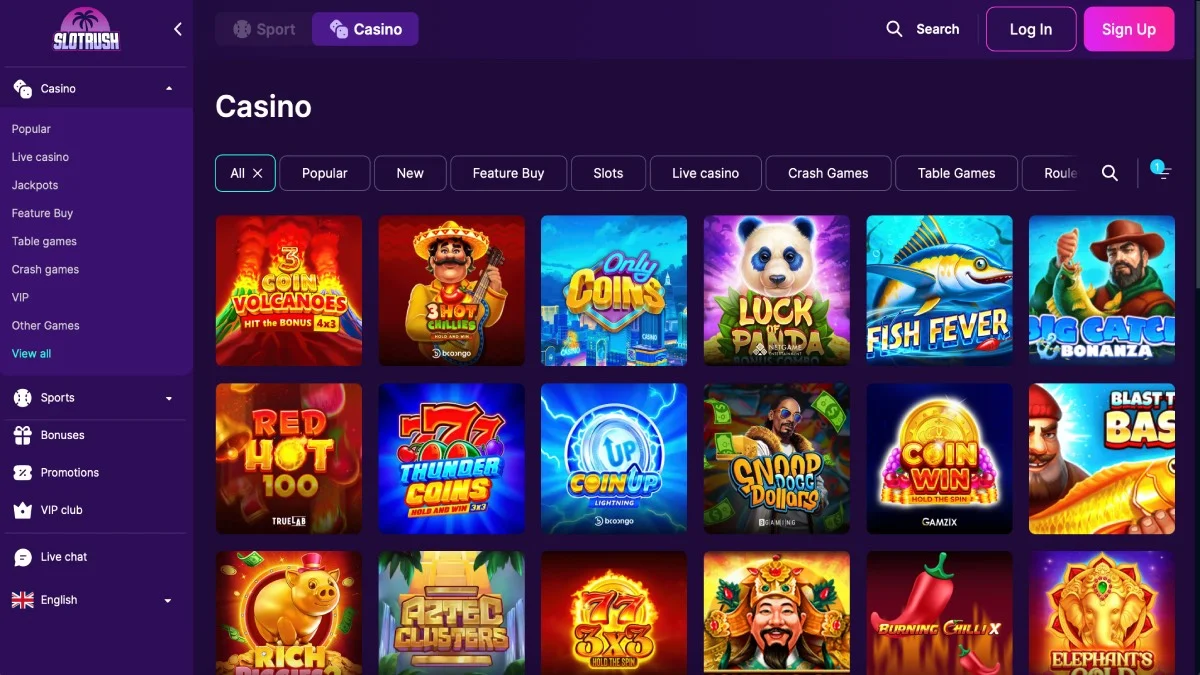 Slotrush Casino Game Collection