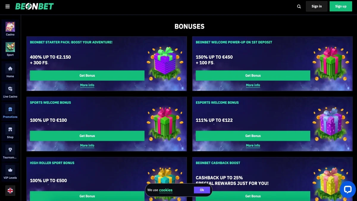 BeonBet Casino Promotions