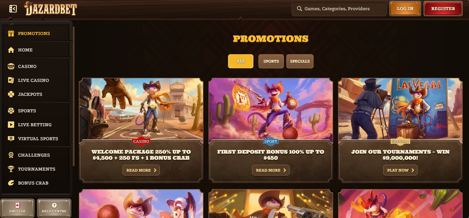 Dazardet Casino Promotions