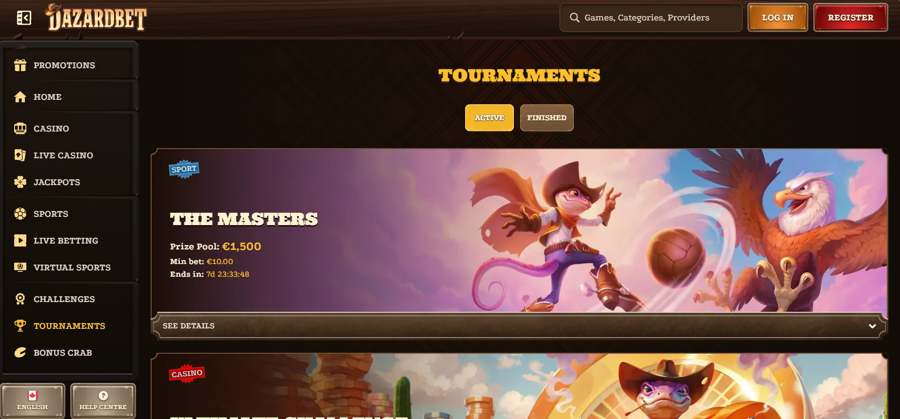 Dazardet Casino Tournaments